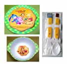 Disney Winnie the Pooh Kids Feeding Set – Plate, Bowl, Fork & Spoon for Children Disney Winnie the Pooh Kids Feeding Set – Plate, Bowl, Fork & Spoon for Children