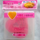 6p Japanese Bento Pastry Cutter Heart Mold food cookies Mould set T2
