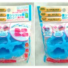 2 x Japan Silicone Vehicle Ice-Cube Molds - Chocolate & Jelly Tray