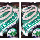 2 x Wrigley's Airwaves Sugar-Free Super Peppermint Gum - Strong Minty Flavor