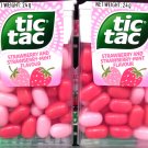 2 x Tic Tac Strawberry & Strawberry Mint Candy - 24g Mints