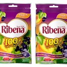 2 x Ribena Blackcurrant Pastilles Peach Flavored Candy Sweets  Candies