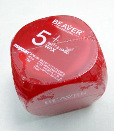 Beaver Professional Magotan 5+ Matt & Hard Wax - Strong Hold Styling 75g or 2.6oz