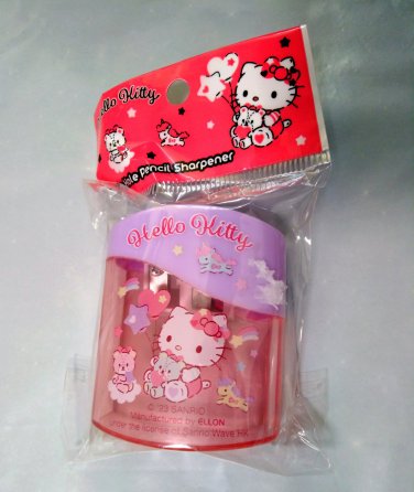 Sanrio Hello Kitty Double-Hole Pencil Sharpener &acirc;�� Cute Back-to-School Stationery for Girls & Women