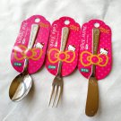Sanrio Hello Kitty Kids Stainless Steel Cutlery Set - Durable Tableware for Children Sanrio Hello Kitty Kids Stainless Steel Cutlery Set - Durable Tableware for Children