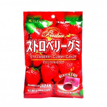 Kasugai Strawberry Gummy Candy &acirc;�� Soft & Chewy Japanese Candies