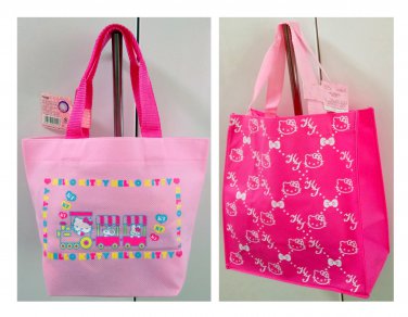 Pink Sanrio Hello Kitty Tote Bags - Set of 2 Cute & Stylish Carryalls