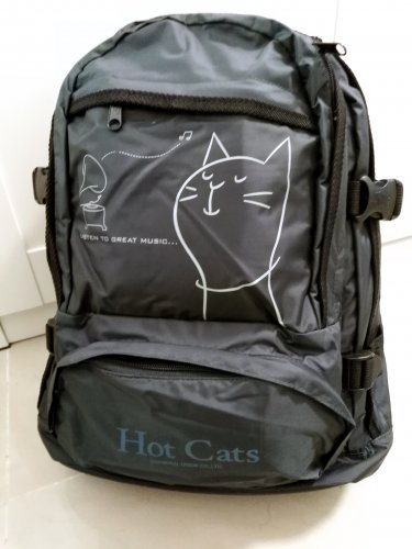 Hot Cat's Club Backpack Casual Cat-Themed Rucksack for Weekend, Camping & School