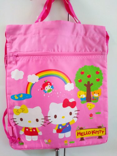 Sanrio Hello Kitty Drawstring Backpack - Lightweight Bag for Sports, Travel & Gym P1