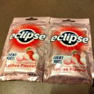2 x Wrigley's Eclipse Chewy Mints Lychee Flavor Candy 45g
