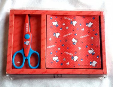 Sanrio Hello Kitty Scissor & Craft Paper Set - Back to School Stationery Kit