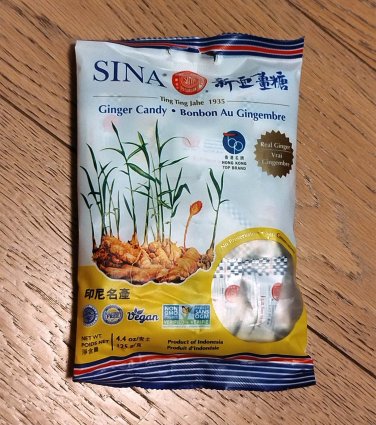 Indonesia Sina Real Ginger Candy - Ting Ting Jahe, 125g Snack