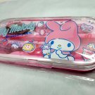 Sanrio My Melody 4-Piece Cute Cutlery Set: Fork, Spoon, Chopsticks | Gift Box for Girls & Women
