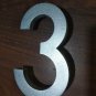 7 inch silver 3D address numbers with illumination