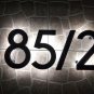 7 inch black 3D address numbers with illumination