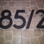 7 inch black 3D address numbers with illumination