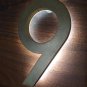 7 inch bronze 3D address numbers with illumination