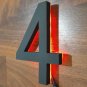 7 inch bronze 3D address numbers with illumination