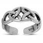 Celtic Trinity Triquetra Sterling Silver Toe Ring, FREE SIZE