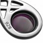 Long Celtic Knot Sterling Silver Pendant, set w Garnet Stone