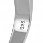 Simple Clear CZ Solid Band Silver Ring, MIX US Size, Sterling Silver