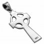 Celtic Knot Cross Silver Pendant, Solid Sterling Silver