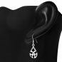 Celtic Knot Trinity Silver Earrings, Plain Solid Silver, Irish Jewelry, ep123