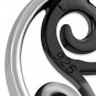 Tiny Celtic Triskle Triple Spiral Solid Silver Pendant