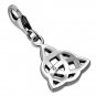 Celtic Charm Silver Dangle, Suitable For Bracelets, Plain Solid Silver, epd147