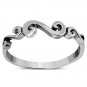 Plain Silver Spiral Ring, MIX US SIZE, 925 Plain Solid Sterling Silver