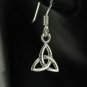 Tiny Celtic Trinity Triquetra Sterling Silver Earrings
