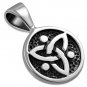 Tiny Celtic Trinity Triquetra Sterling Silver Pendant
