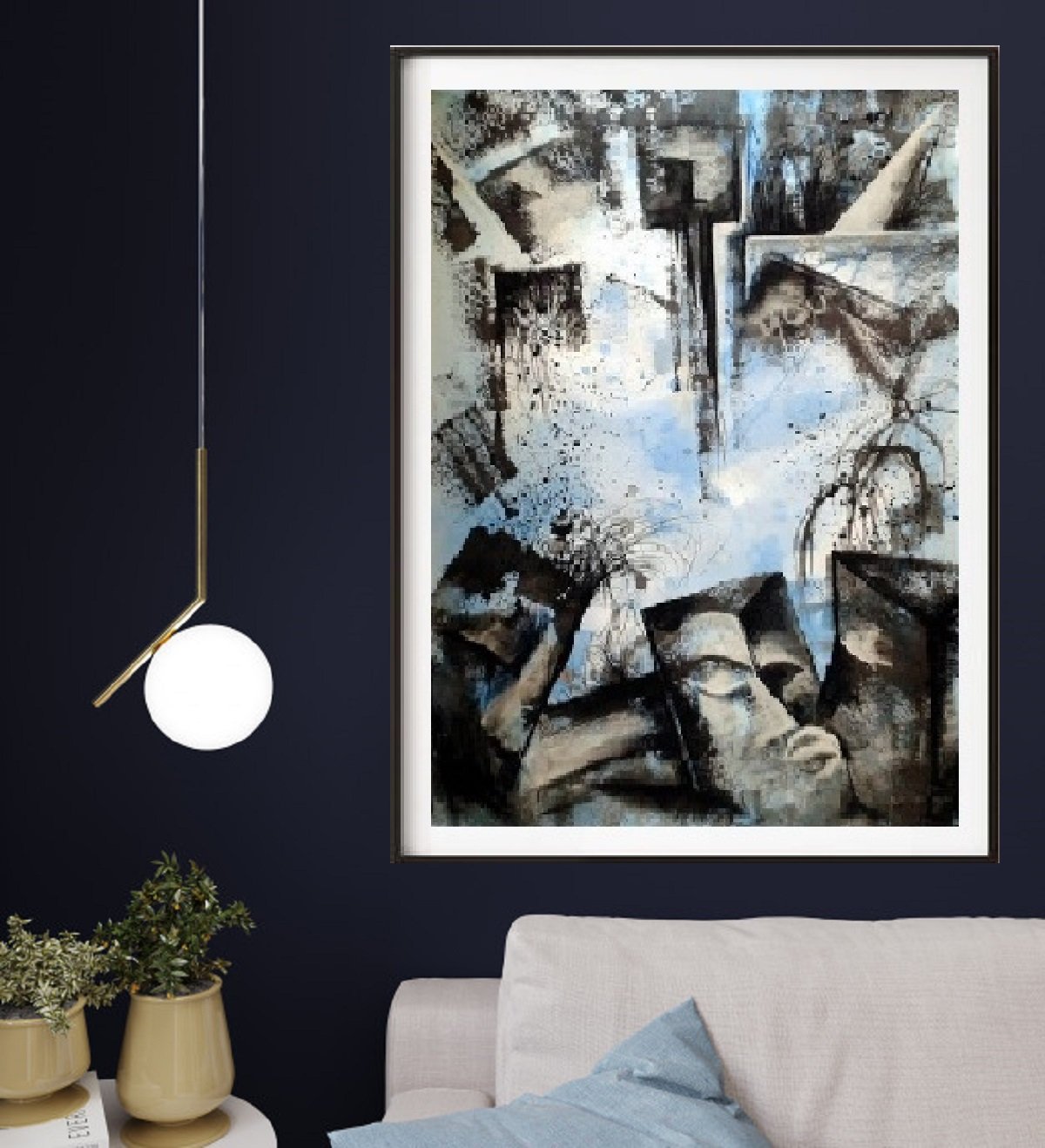 Abstract meditation painting2021B