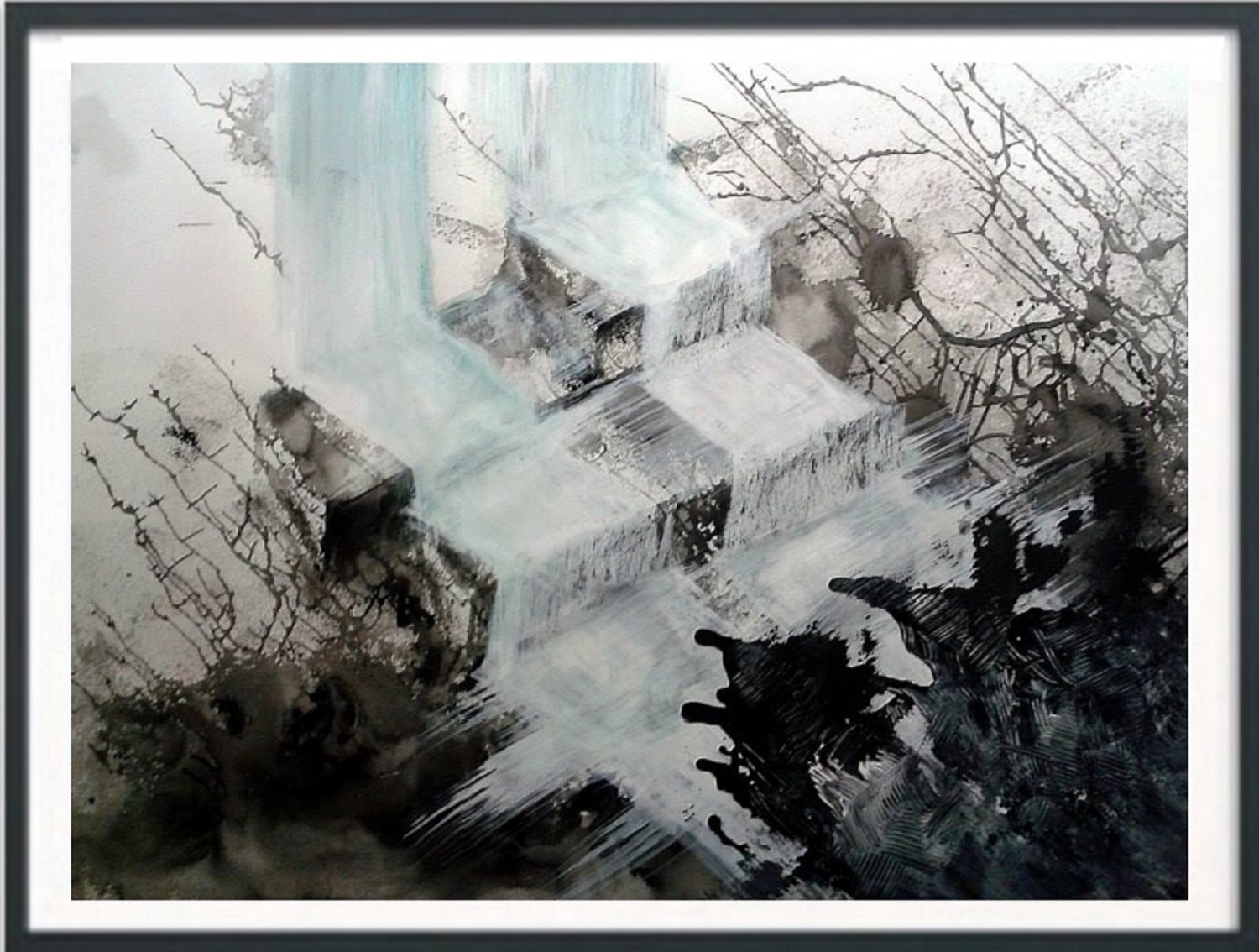 Abstract meditation painting2021D