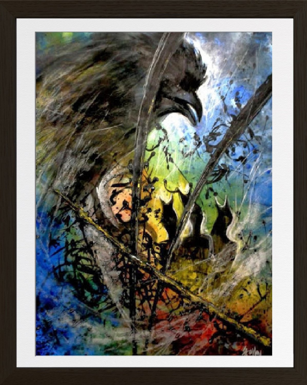 Abstract meditation painting2021E
