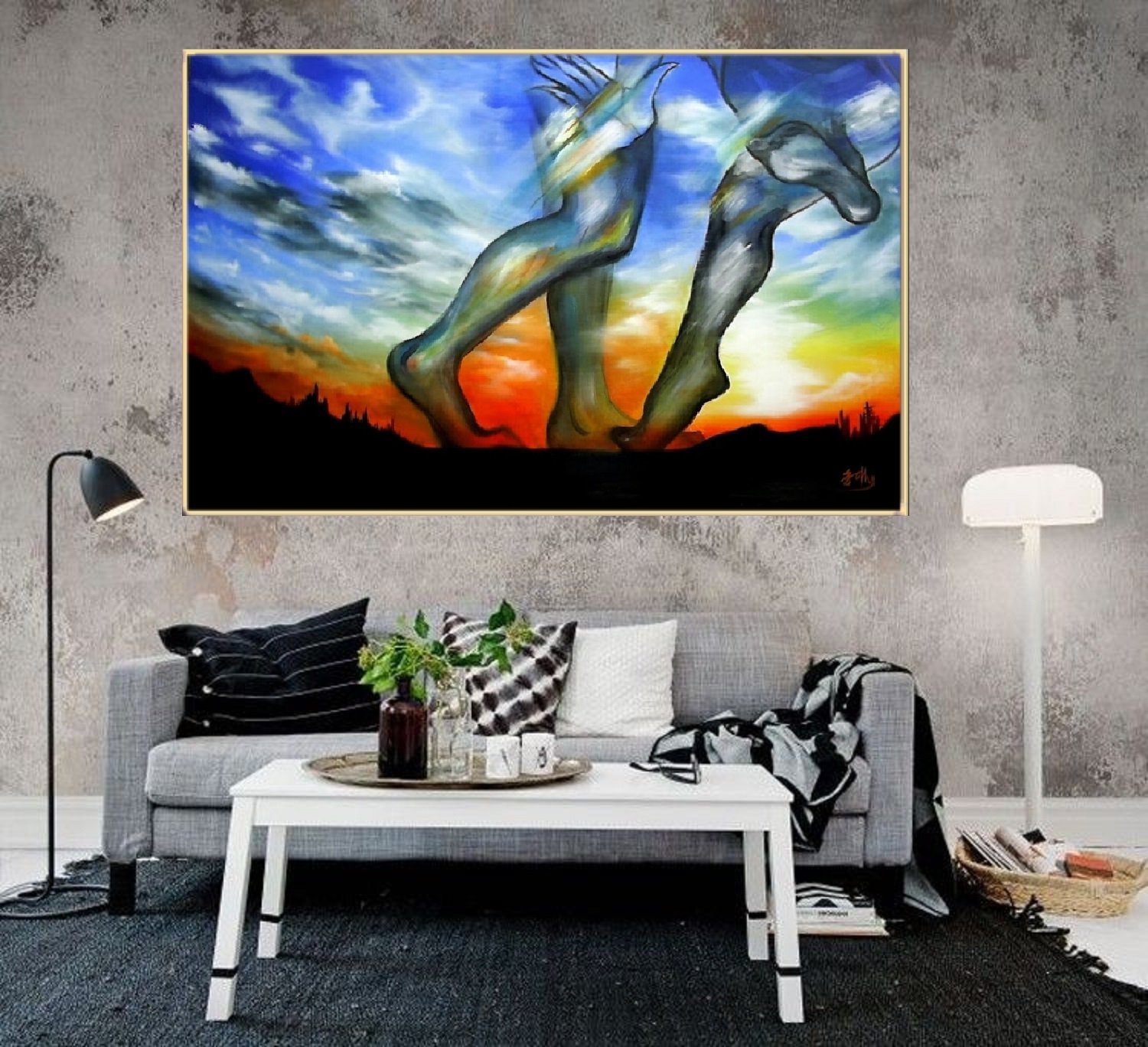 Abstract meditation painting2021H