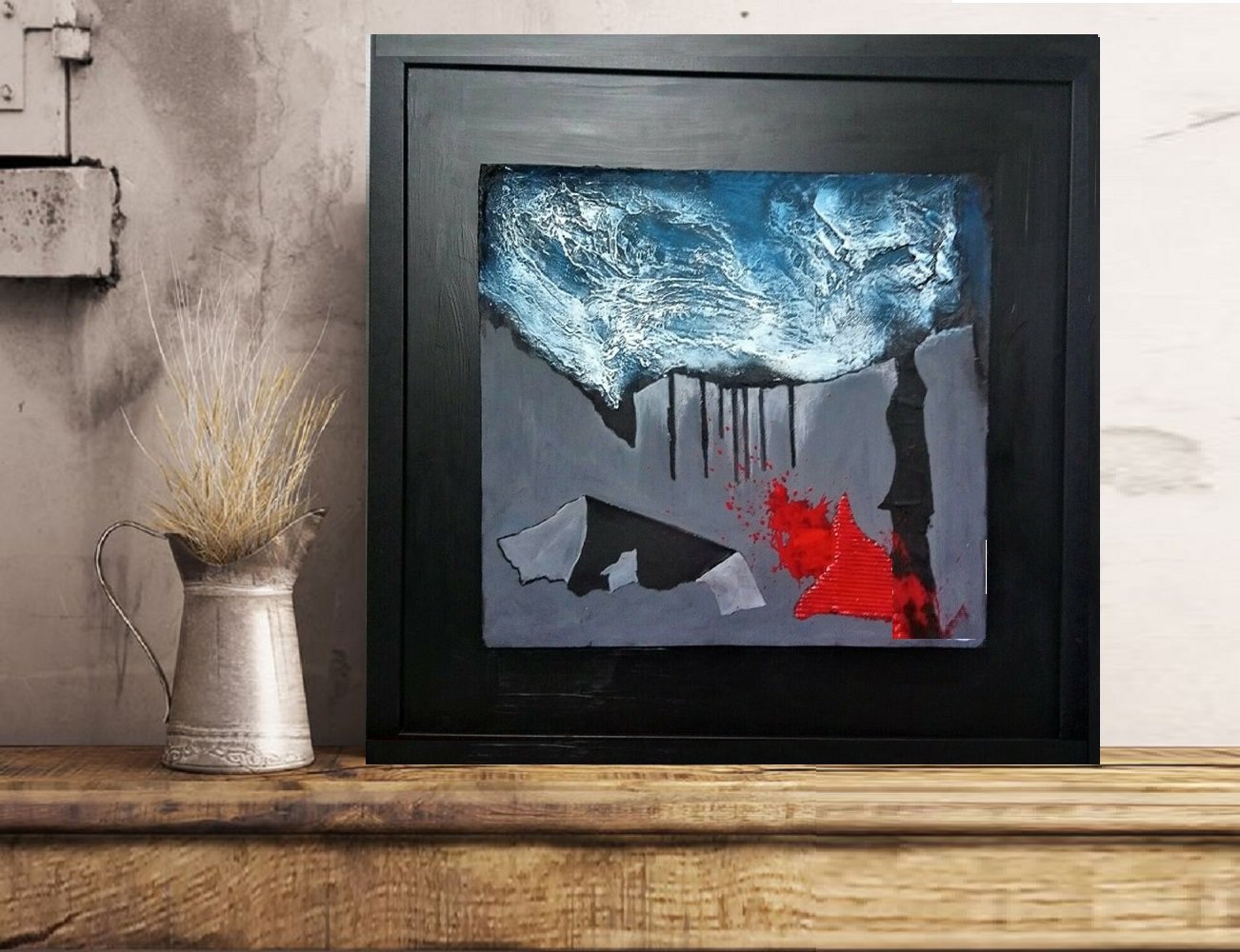 Abstract meditation painting mixte media03