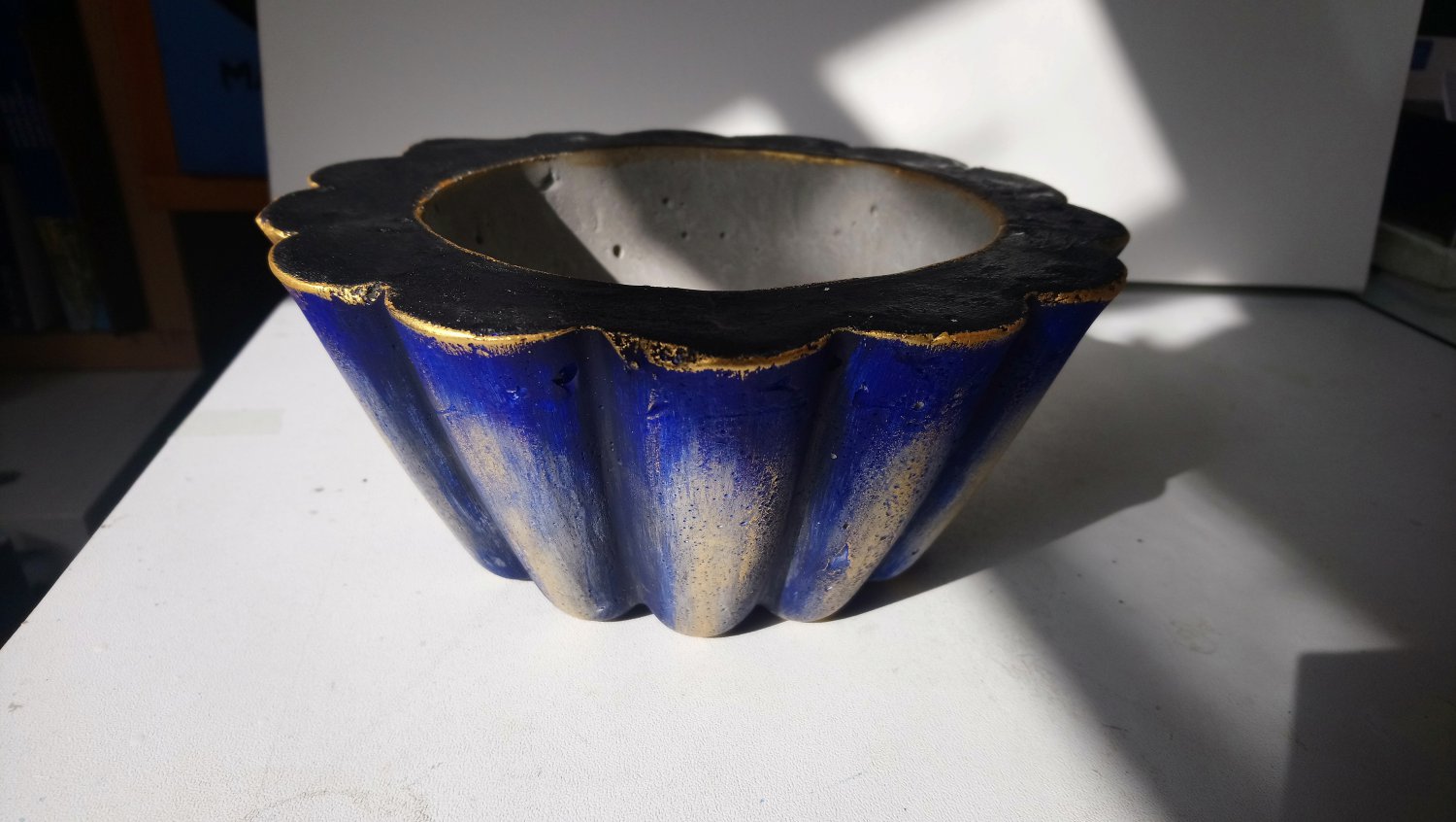 Pencil holder flowepot BLEU 06