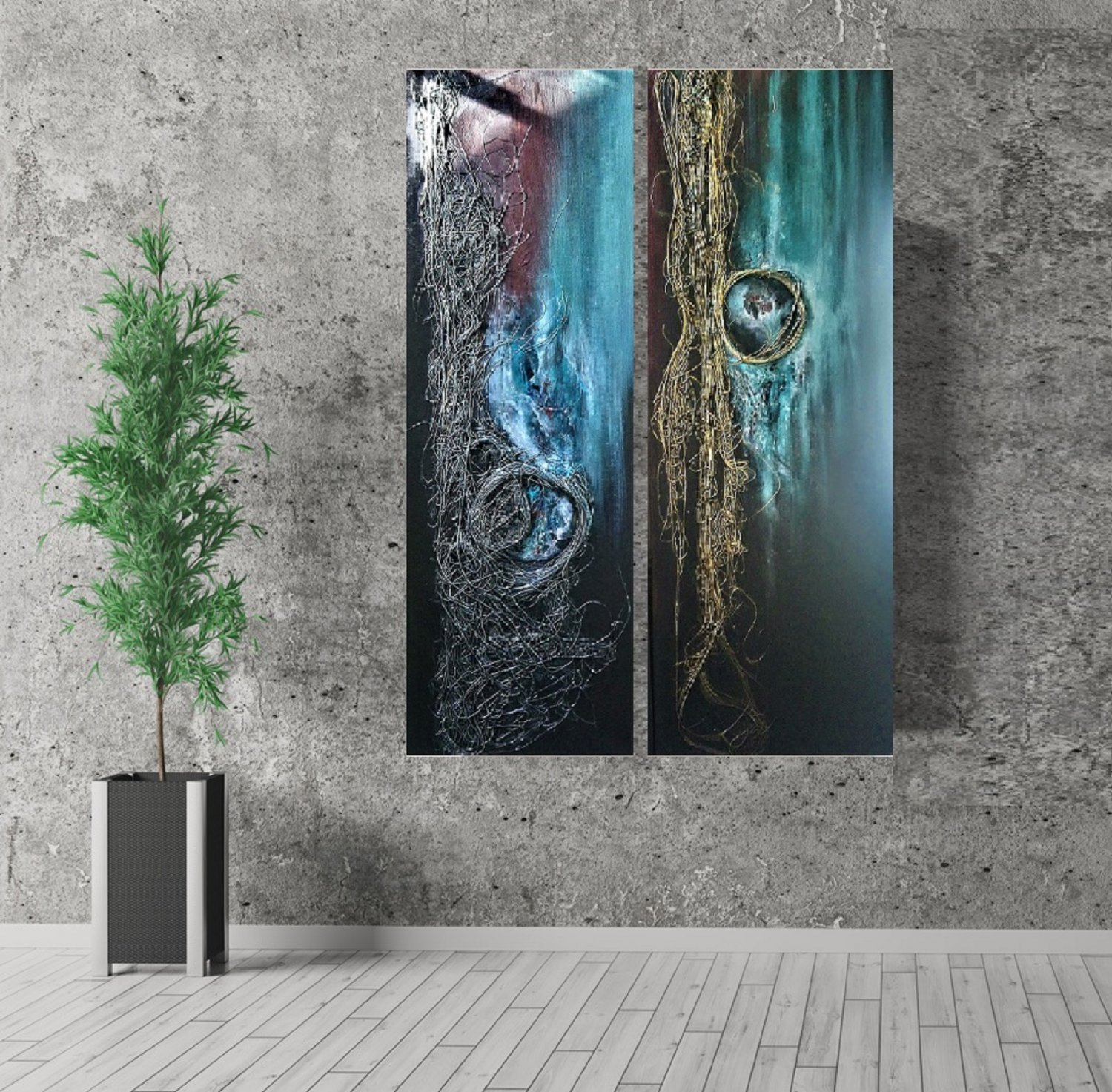 Abstract meditation painting 2021L