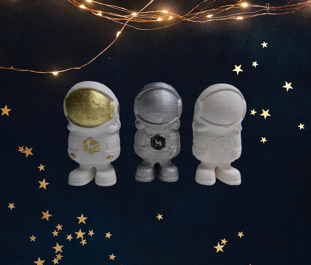 Scented plaster decoration astronaut Set (3)