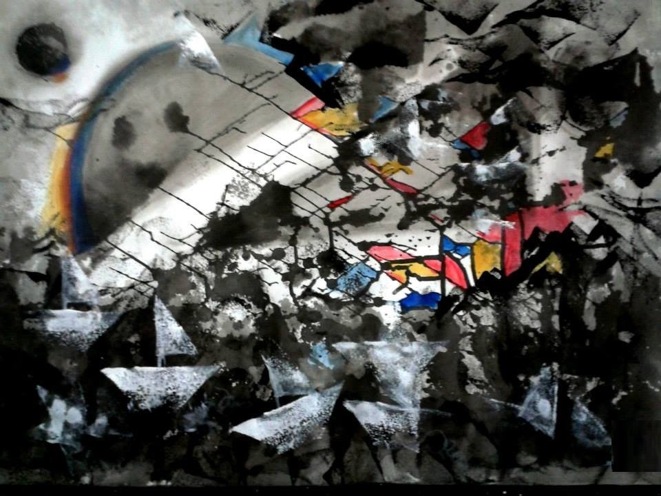 Abstract meditation acrylic 2021S