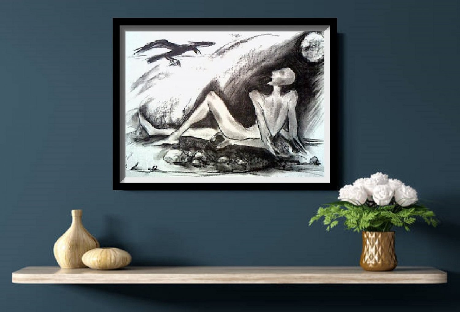 Abstract meditation Pastel drawing 2021 V