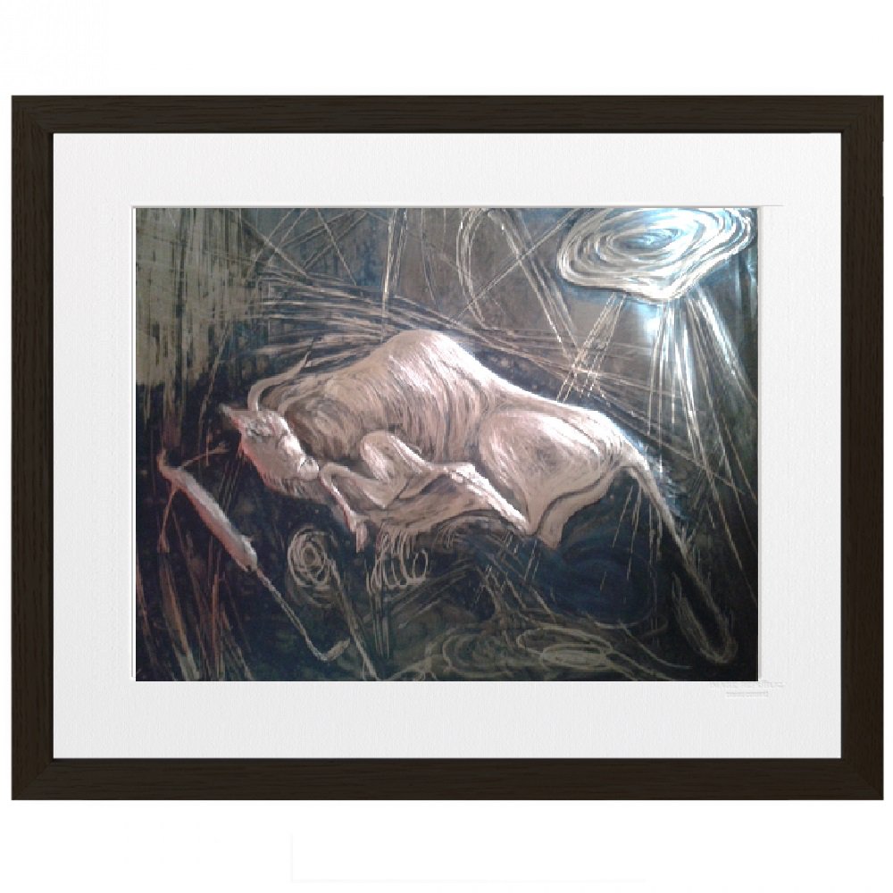 Copper relief painting Altaïr Vega Deneuve