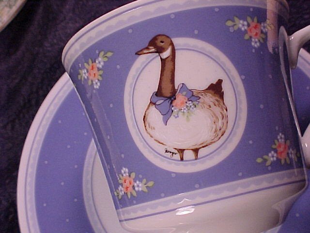 George Good BRIAR GOOSE 1985 Cup & Saucer Set