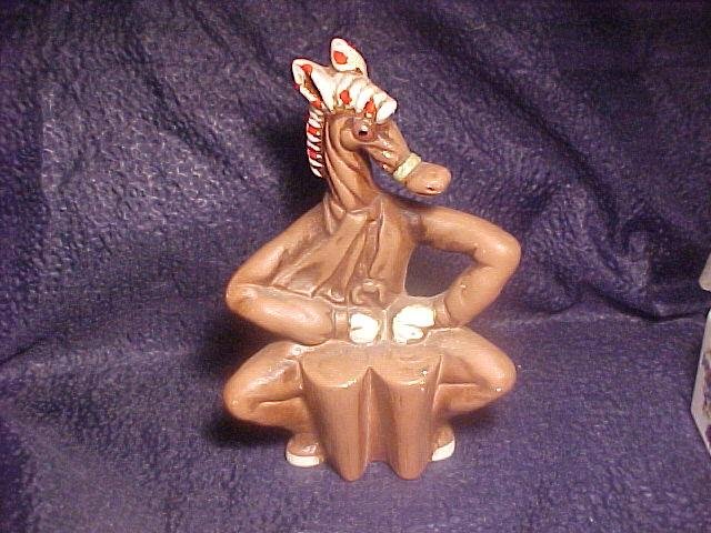 Vintage Comedy Ceramic HORSE Figure Figurine - FREE SHIPPING
