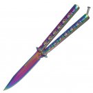 Sunset Boulevard Rainbow Butterfly Knive