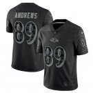 Men's Baltimore Ravens #89 Mark Andrews Black Reflective Limited Stitched Jersey