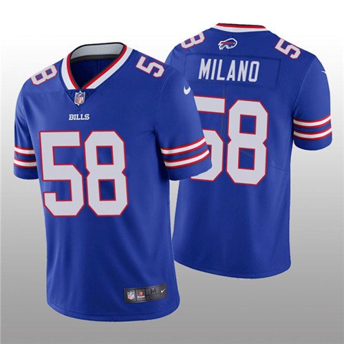 Buffalo Bills Matt Milano #58 Great Player Nfl Vapor Limited Royal Red Two  Tone Jersey Style Gift For Bills Fans Bomber Jacket - Teeruto