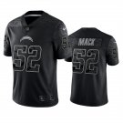 Los Angeles Chargers #52 Khalil Mack Black Reflective Limited Stitched Jersey