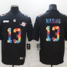 Miami Dolphins #13 Dan Marino Multi-Color Black Crucial Catch Vapor Untouchable Limited Jersey